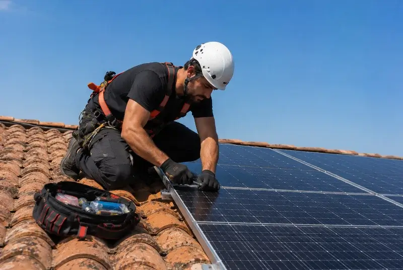 Maintenance et monitoring de panneaux solaires à Epfig